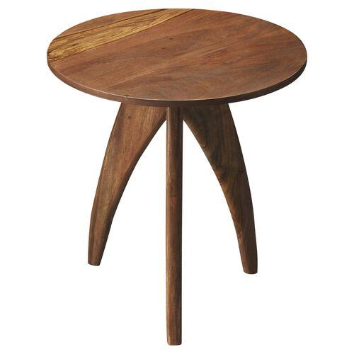 Brooke Side Table - Natural - Brown | End Table, Occasional Table, Small Table - Made of Wood