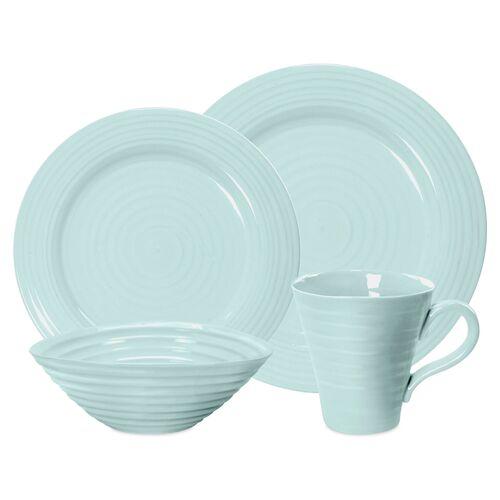 Asst. of 4 Sophie Conran Place Setting - Celedon - Portmeirion - Blue