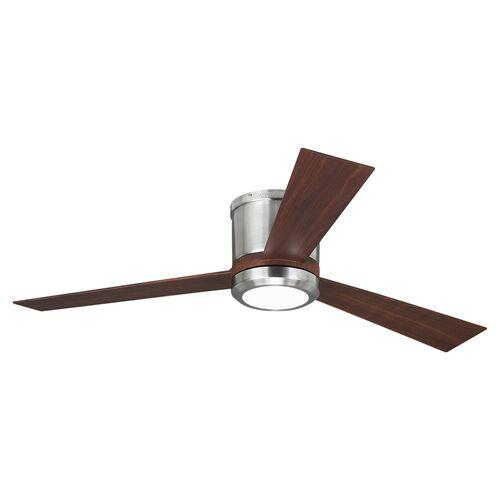 Visual Comfort - Clarity LED Ceiling Fan - Brushed Steel - Silver - 3 Blades - 3 Blades, Energy Efficient