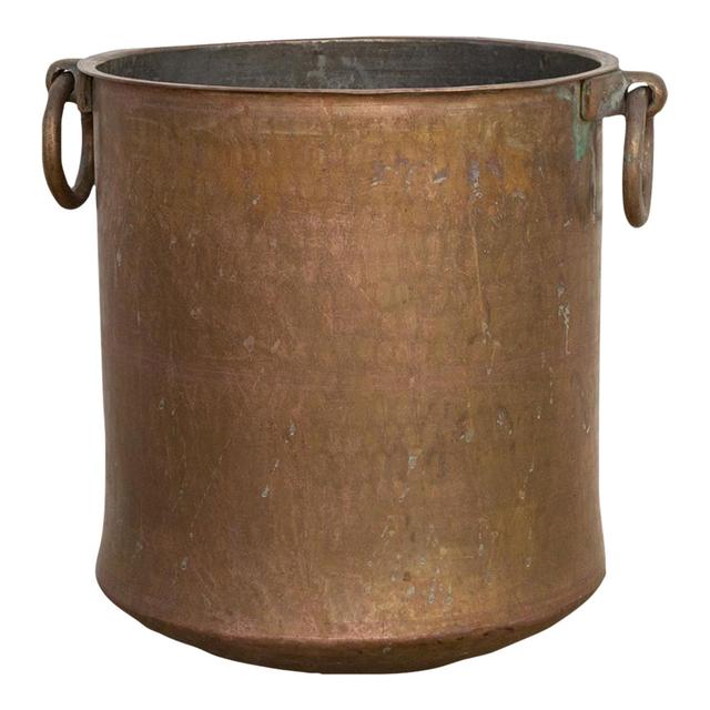 Antique Southern Indian Copper Vessel - de-cor - Brown