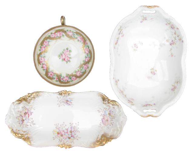 Antique Continental Serving Pieces - Set of 3 - Chez Vous - White