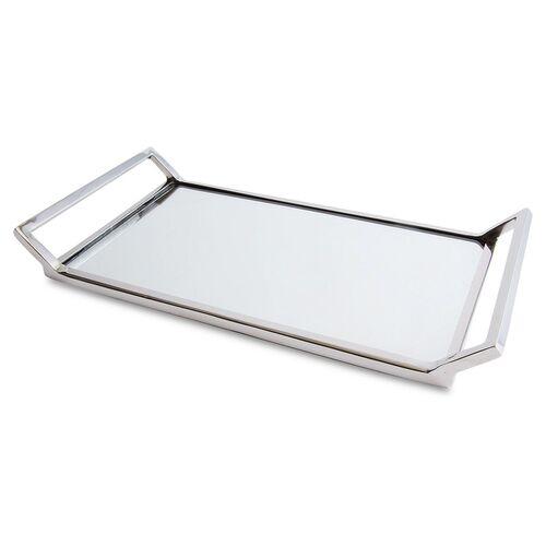 Helena Mirrored Tray - Silver