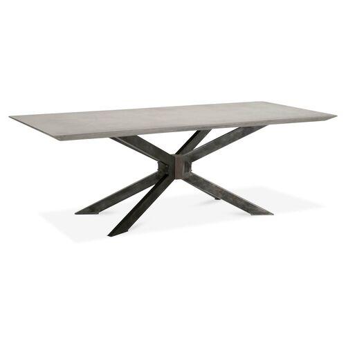 Tome Dining Table - Ash Gray/Concrete | Dinner Table, Family Table