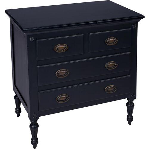 Serrano 4-Drawer Chest - Black