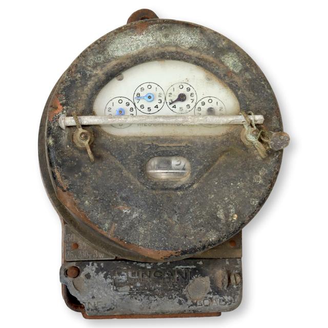 Industrial Factory Wall Meter - New England Mercantile - Gray