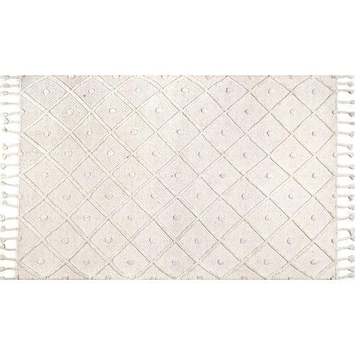 Jinny Kids' Rug - Ivory - White - White | Floor Covering, Carpet, Mat, Area Rug - 4'x6'