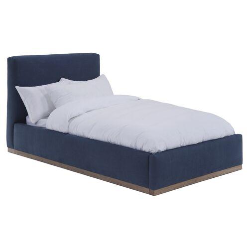 Dawn Kids' Bed - Indigo Linen - Community - Blue