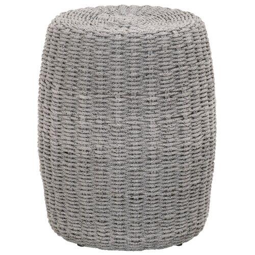 Easton Outdoor Rope Side Table - Platinum - Gray | End Table, Occasional Table, Small Table