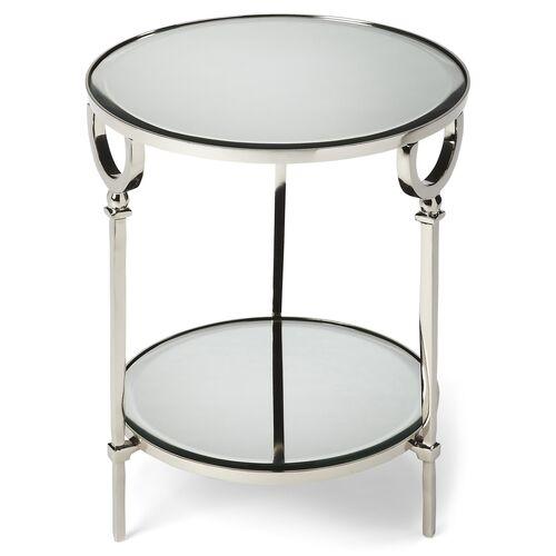 Isabelle Side Table - Silver | End Table, Occasional Table, Small Table