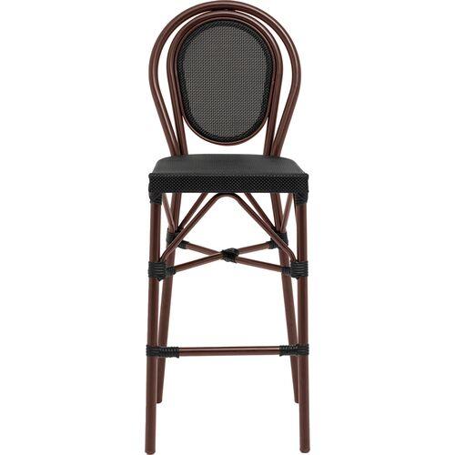 Charlie Outdoor Barstool - Black/Brown