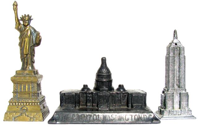 American Architectural Monuments Set of 3 - Chez Vous - Silver