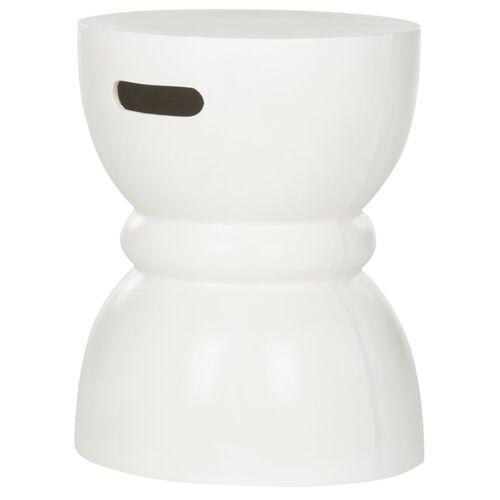 Eaves Outdoor Side Table - Ivory - White | End Table, Occasional Table, Small Table