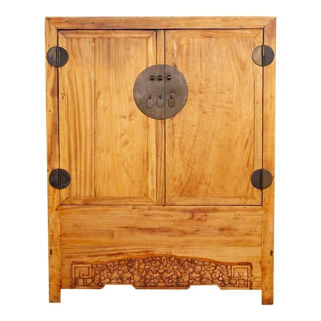 Antique Asian Cedar Armoire - de-cor - Handcrafted - Brown