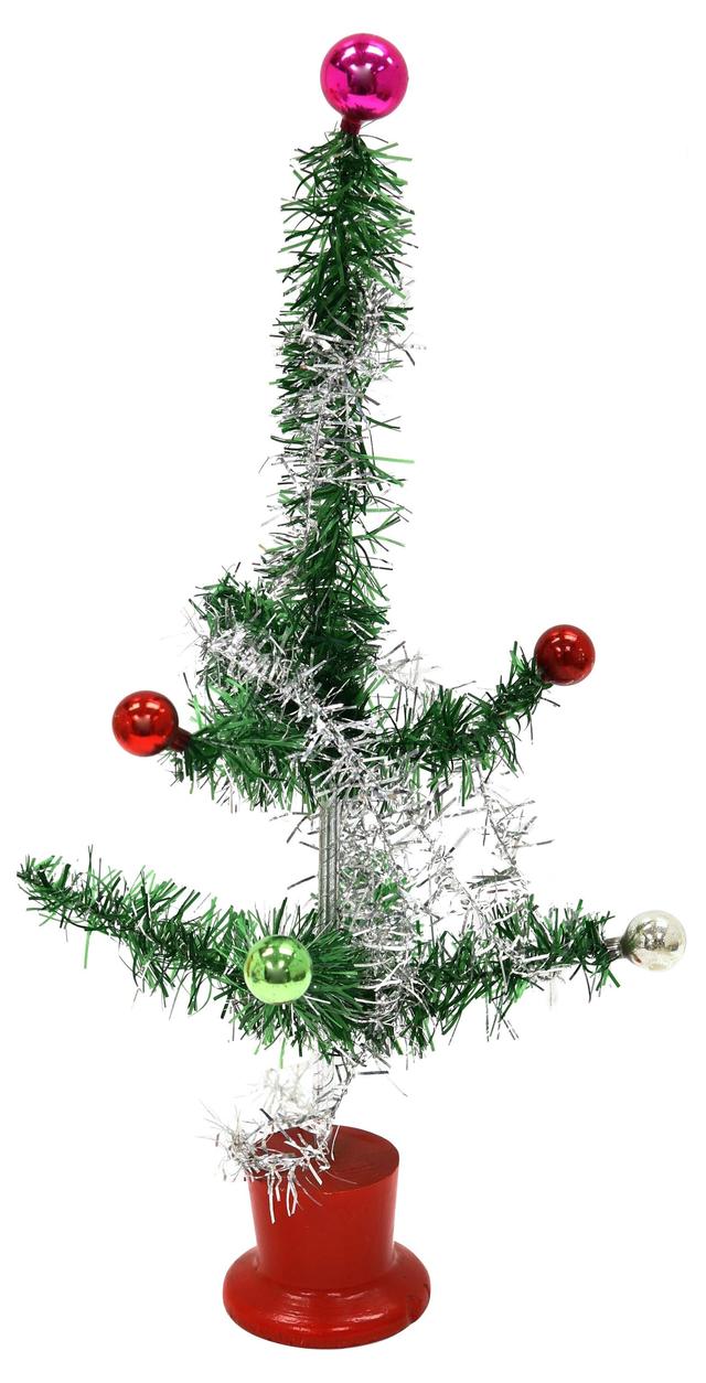 Midcentury Mini Feather Tree - Rose Victoria - Green