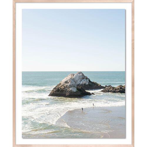 Tommy Kwak - Fishermen - Ocean Beach - San Francisco Photograph - Beige