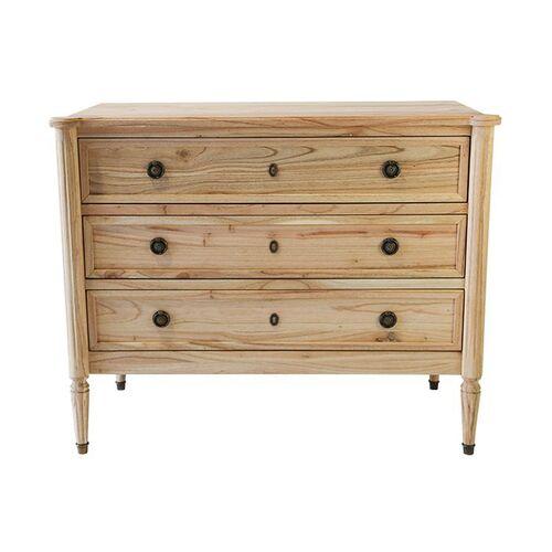 Louie Dresser/Nightstand - Natural - Ave Home | Night Table, Bedside Shelf - Beige | Highboy, Bureau, Offers Convenience, Storag