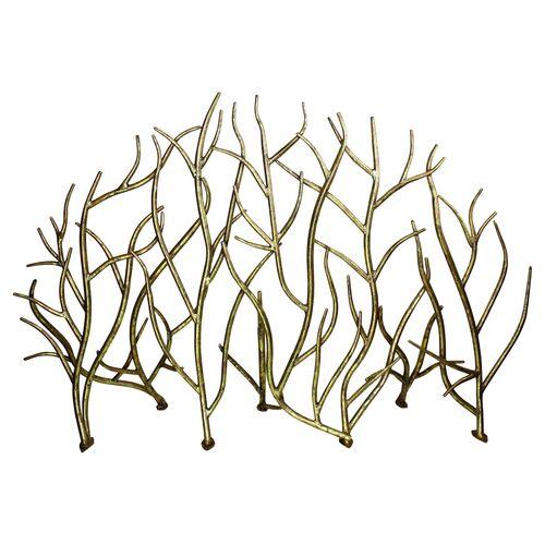 Twig Fire Screen - Gold