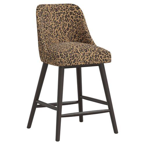 Barron Pounce Counter Stool | Bar Stool, Kitchen Stool - Brown