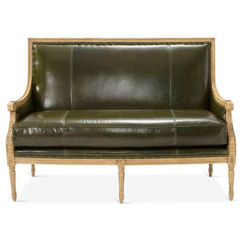 James Settee - Evergreen Leather