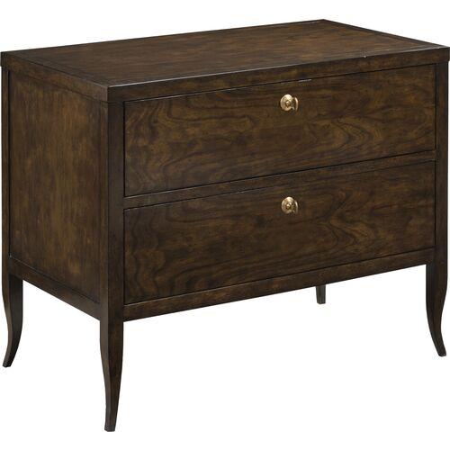 Georgia Bedside Tassel Chest - Mink - Brown