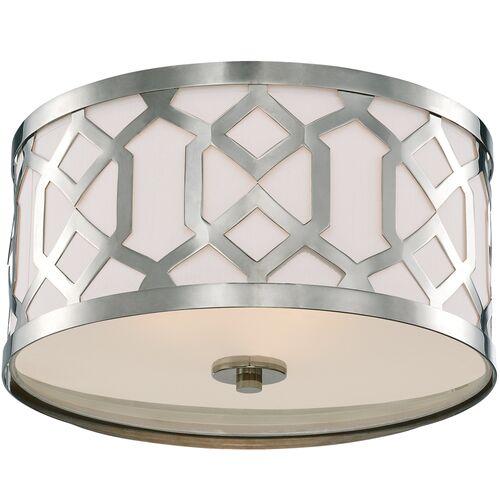 3-Light Semi-Flush - Polished Nickel - Crystorama - Silver
