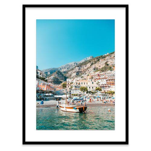 Natalie Obradovich - Positano Arrival Photograph - Blue