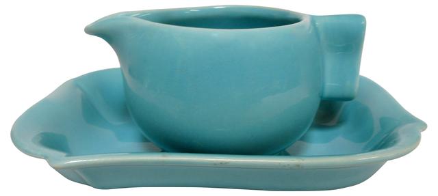 1940s California Pottery Set - The Emporium Ltd. - Blue