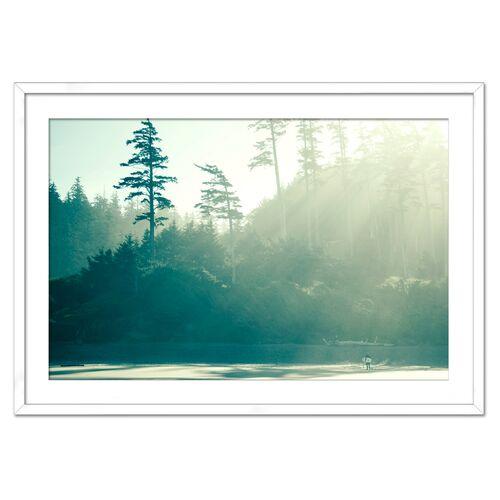 Christine Flynn - Early Morning Surfer Photograph - Blue