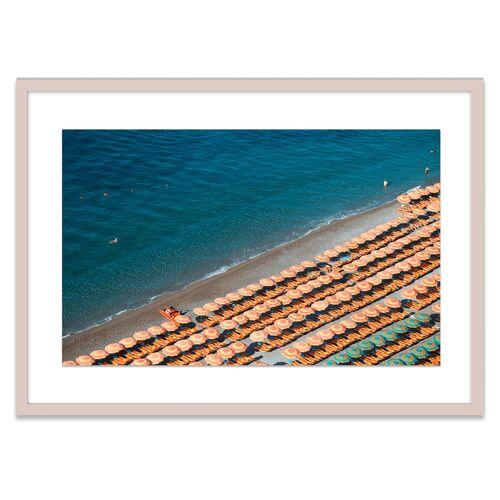 Natalie Obradovich - Fornillo Umbrellas Photograph - Blue