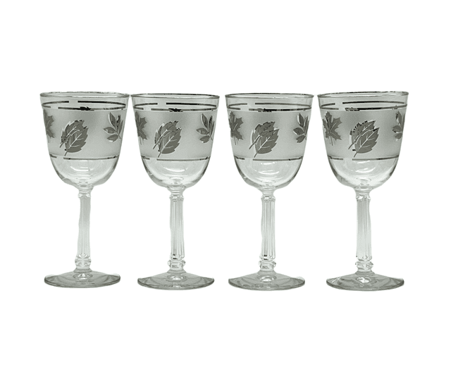 C. 1970s Silver Leaf Stemware - Pilar Collection