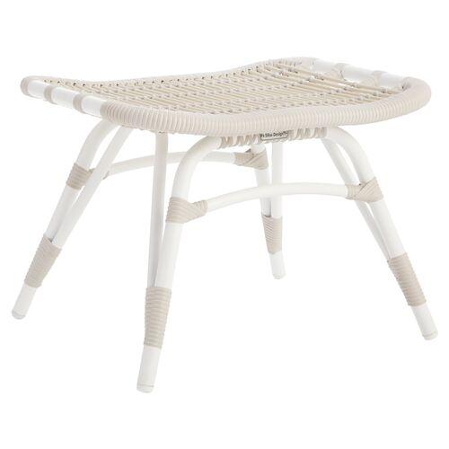 Monet Outdoor Ottoman - Dove White - Sika Design | Footstool, Footrest, Low Seat - Ideal Storage, Decor, Furniture