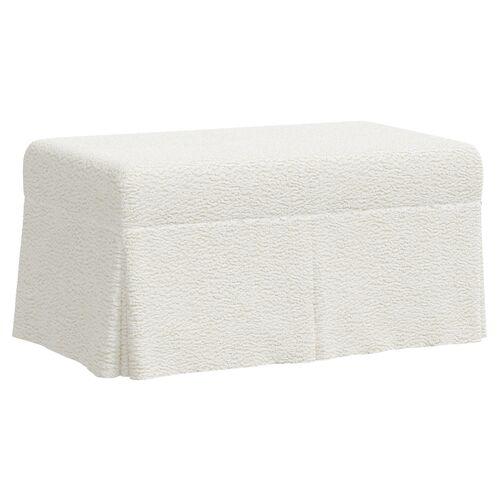 Hayworth Storage Bench - Sheepskin Natural - Ivory | Couch, Sofa, Settee, Storage Space