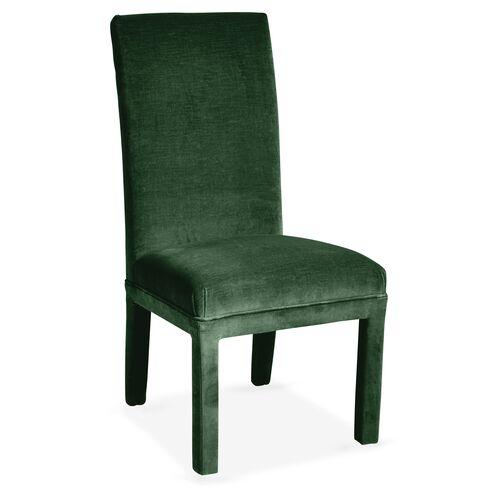 Monroe Side Chair - Velvet - Green