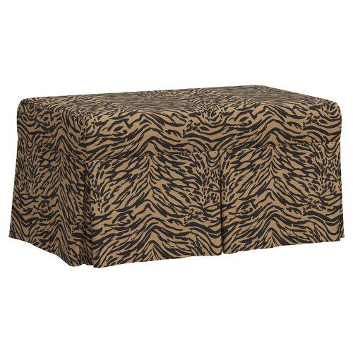 Hayworth Lope Storage Bench - Brown | Couch, Sofa, Settee, Storage Space - Made in The USA