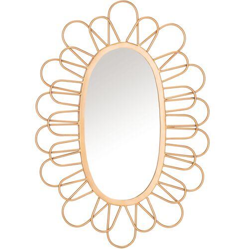 Rory Flora Oval Wall Mirror - Gold | Dressing Mirror, Vanity Mirror - Functional, Aesthetic