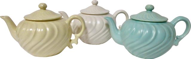 Gladding McBean Swirl Teapot Collection - The Emporium Ltd. - Blue