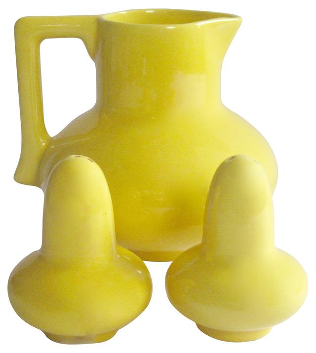 1930s Gladding McBean Pottery - 3 Pcs - The Emporium Ltd. - Yellow