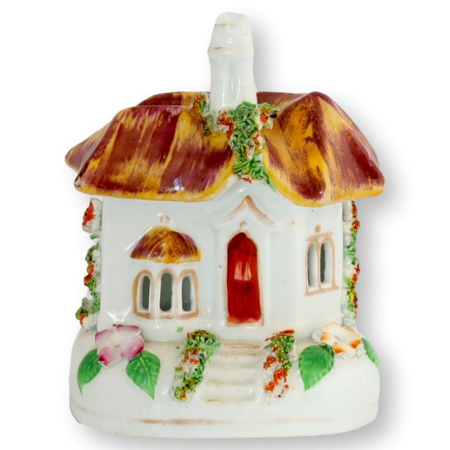 Staffordshire Cottage / Incense Burner - Rose Victoria - Brown