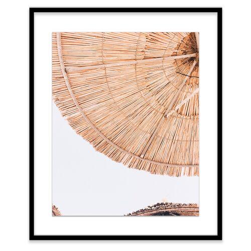 Natalie Obradovich - Mykonos Umbrellas Photograph - Blue