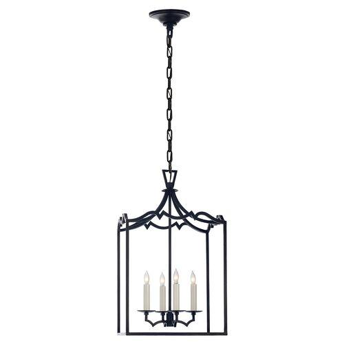 Visual Comfort - Darlana Small Fancy Lantern - Aged Iron - Black