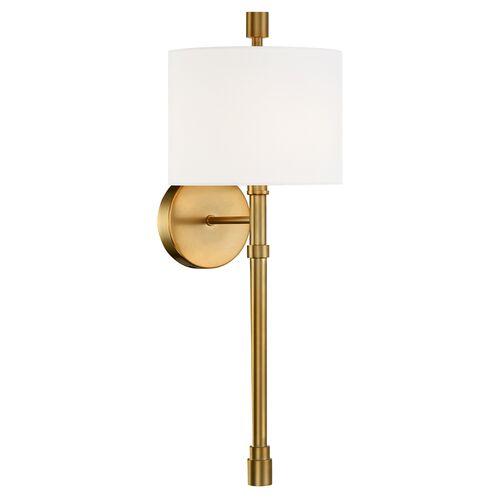Rachel 1-Light Wall Sconce - Vibrant Gold - Crystorama | Wall Fixtures, Wall Lamps - Decorative, Aesthetic