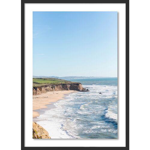 Carly Tabak - California Coastline Half Moon Bay Photograph - Black