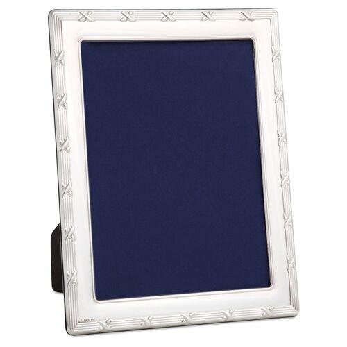 Sterling Ribbon Frame - 4x6 - Silver
