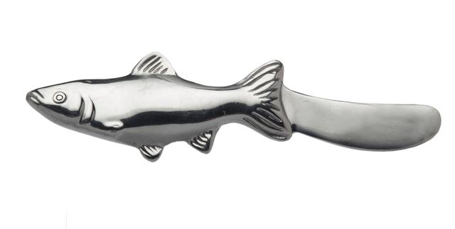 Fish Handle Spreader - Fleur de Lex Antiques - Silver