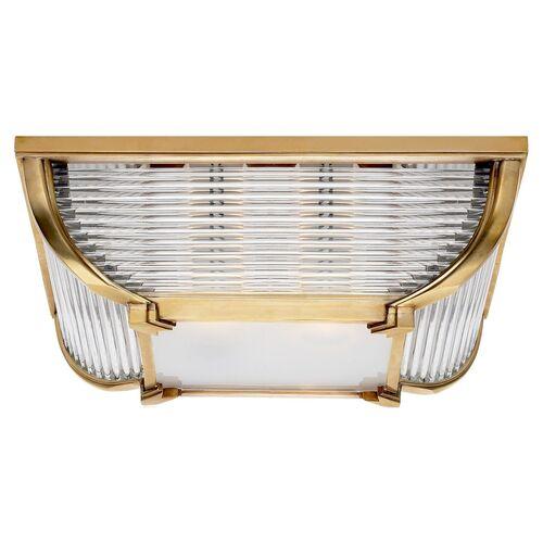Ralph Lauren Home - Visual Comfort - Perry Large Flush Mount - Gold | Ceiling Mount, Flush Fixture, Hardwired, Ideal For Entrywa