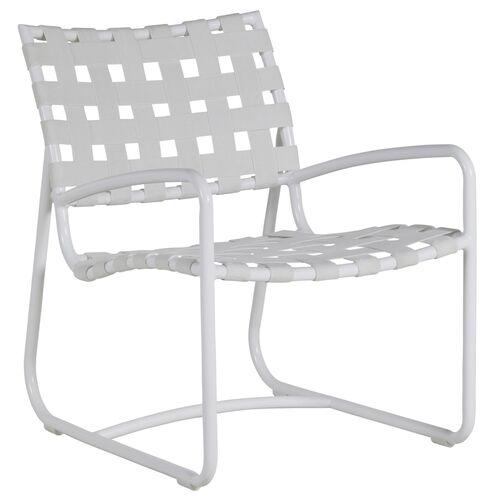 Catalina Outdoor Lounge Chair - Chalk White Sunbrella - Summer Classics
