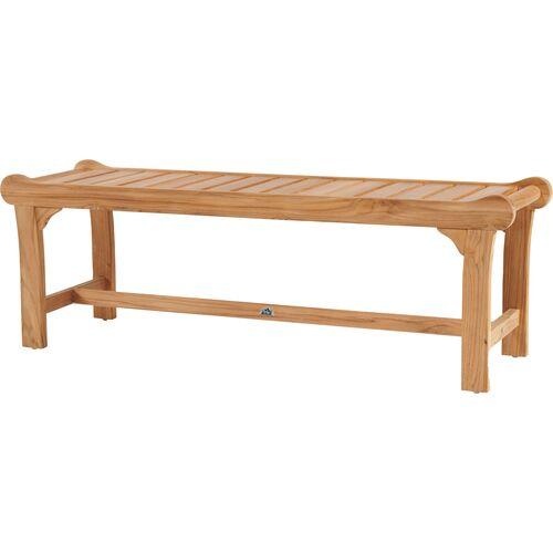 Lorena Teak Outdoor Bench - Natural - Brown | Couch, Sofa, Settee