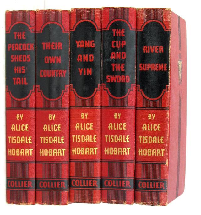 Alice Tisdale Hobart Asian Fiction - Set of 5 - Chez Vous - Red