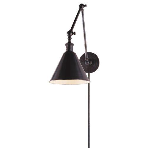 Visual Comfort - Boston Double Arm Library Light - Bronze - Black