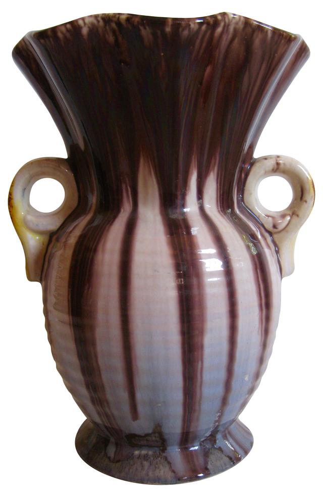 American Pottery Double-Handled Vase - The Emporium Ltd. - Black